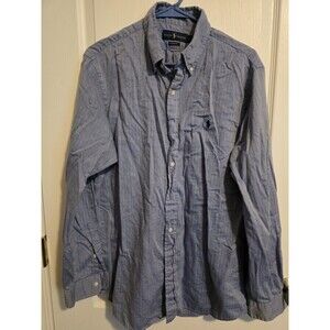 Blue Polo Ralph Lauren long-sleeve button-down shirt classic embroidered pony
